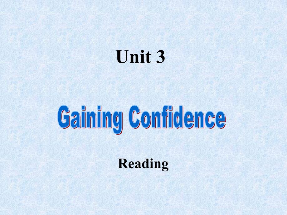 《Confidence课件》高中英语重大版《英语1一年级》3891.ppt_第1页