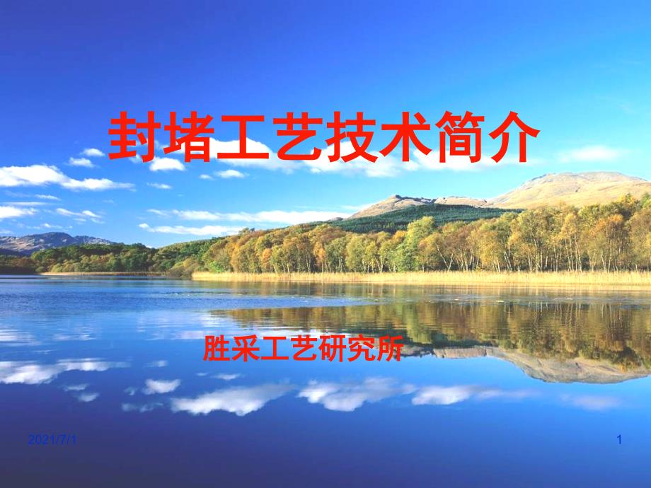 封堵工艺简介_第1页