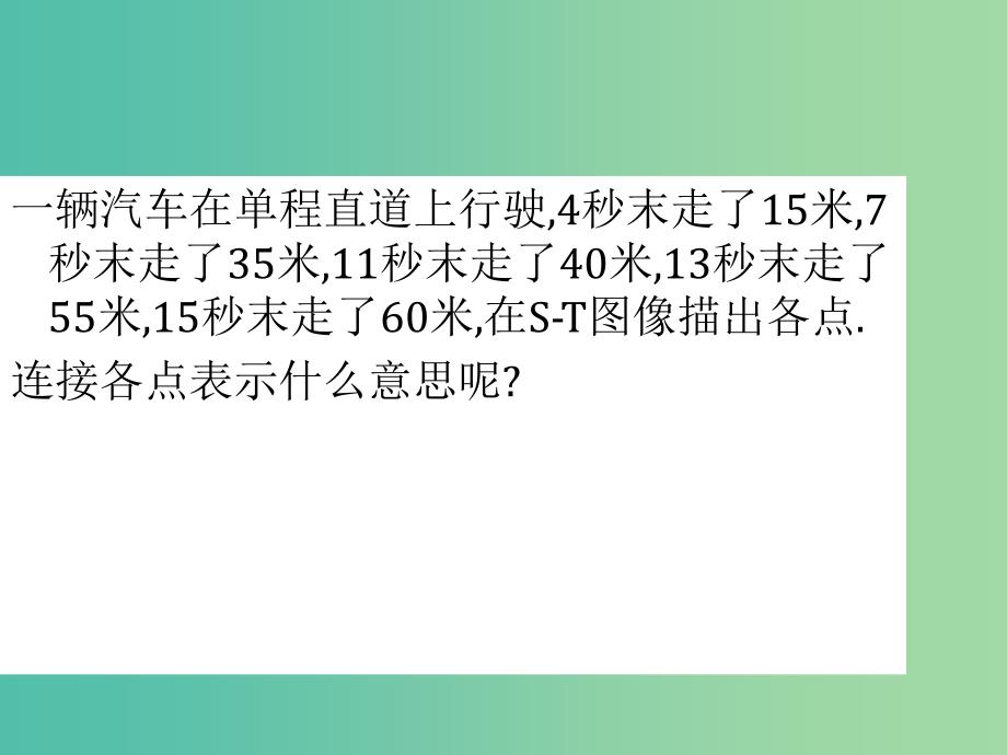 高中物理 1.6用图像描述直线运动课件 粤教版必修1.ppt_第3页