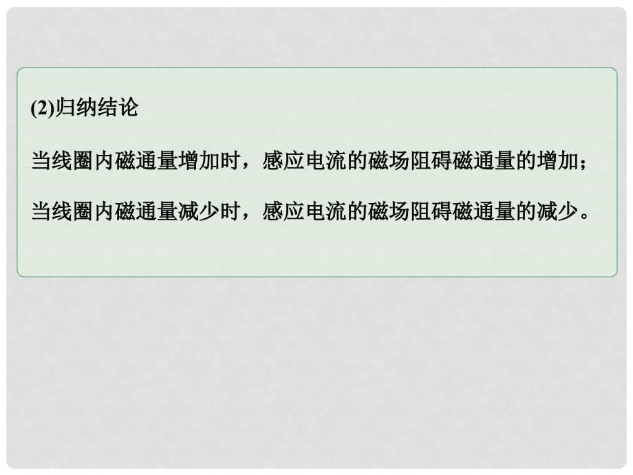 高考物理一轮总复习 实验专题 实验十二 探究感应电流的方向课件 鲁科版选修32_第5页