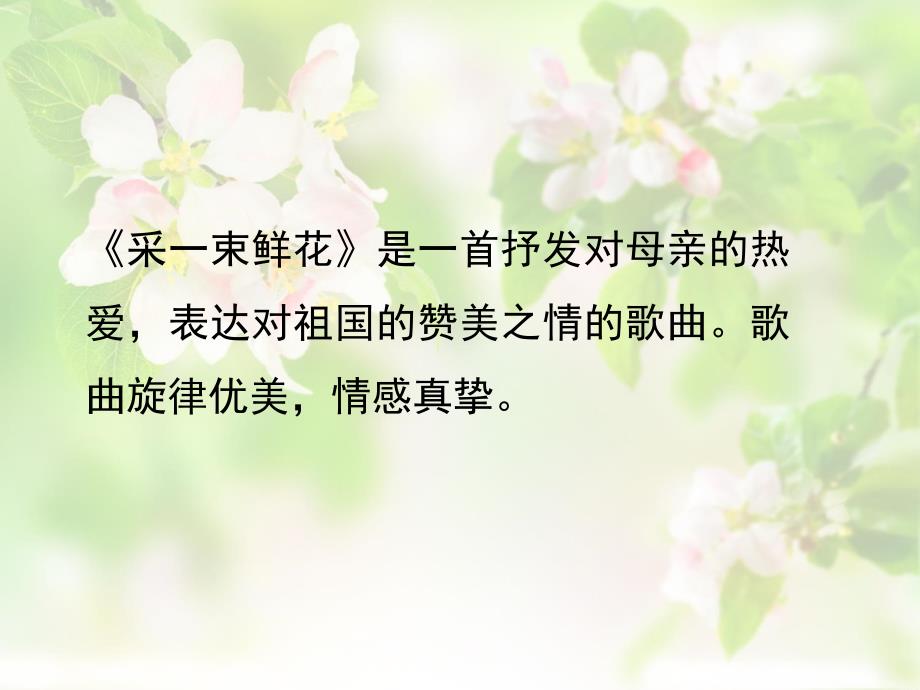 《采一束鲜花》课件_第2页