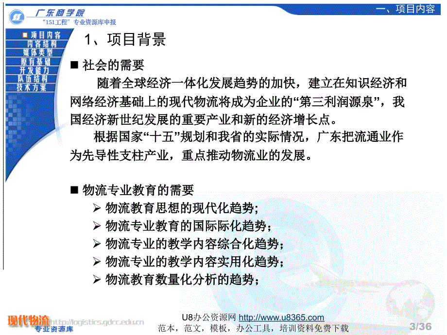 现代物流专业资源库.ppt_第3页