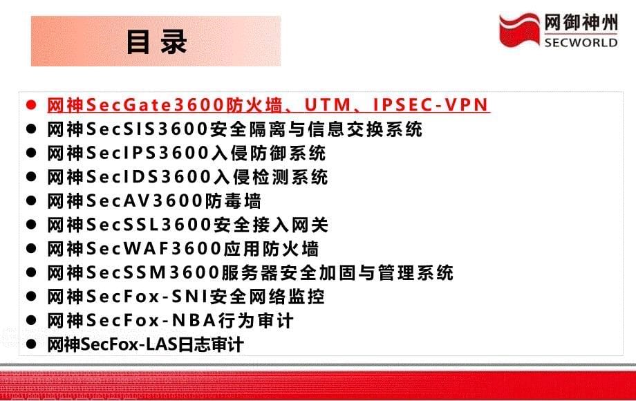 网御神州产品线介绍_第5页