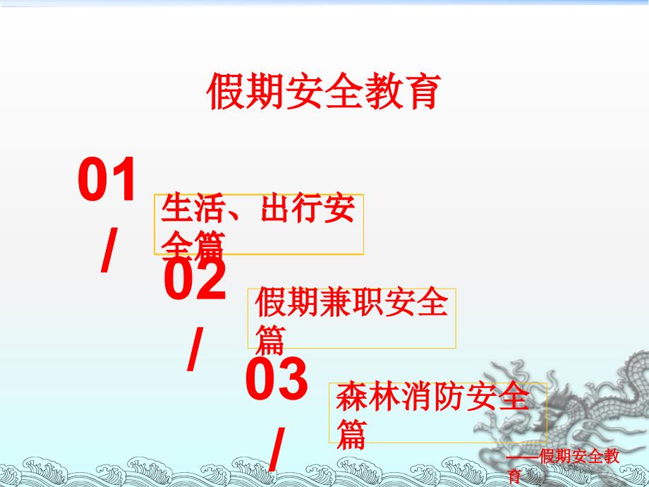 假期安全教育主题班会77683_第3页