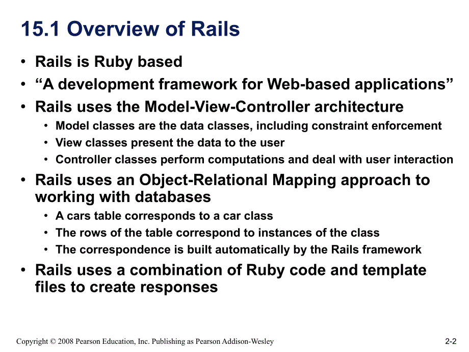 world wide web万维网英文课件：ch15-Introduction to Rails_第2页