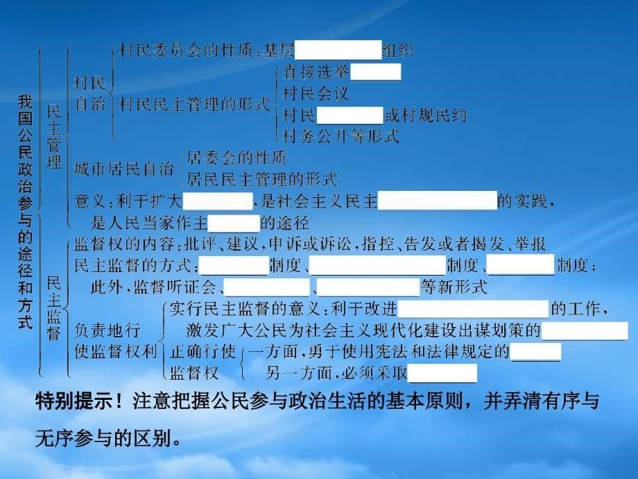 高三政治一轮复习 第1单元第2节我国公民的政治参与课件 必修2_第5页