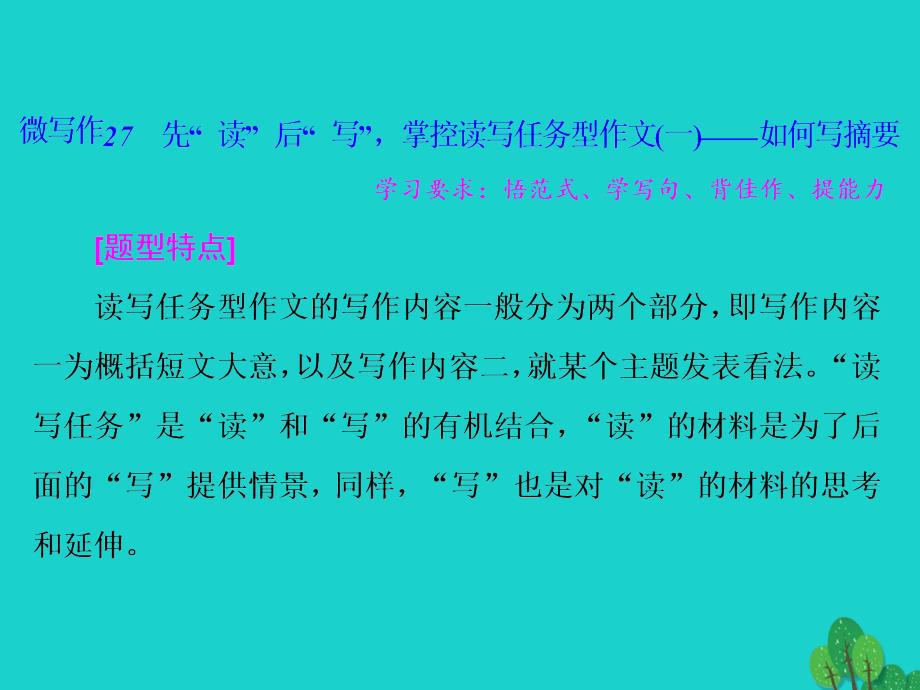 （江苏专用）2016届高考英语一轮复习 第四部分 写作提能第七步 为形体规范立纲课件_第2页