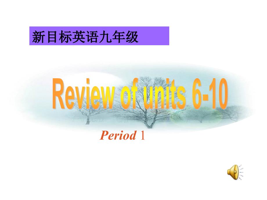 新目标初中英语九年级Review of units 6～10复习课件_第1页