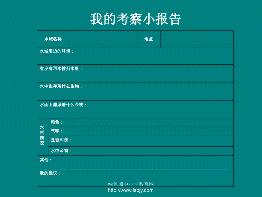 考察家乡的自然水域PPT_第4页