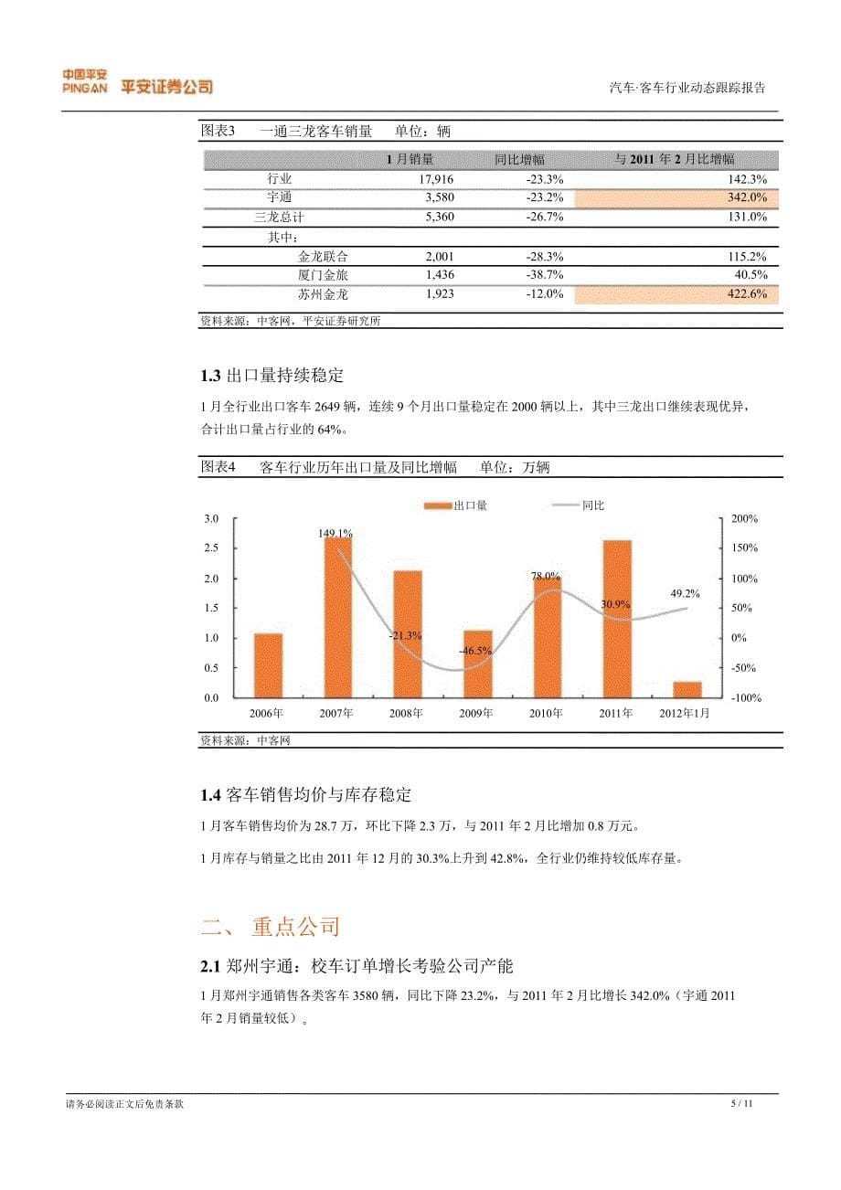 客车行业动态跟踪报告伊始行业增长势头良好校车成亮点0220_第5页