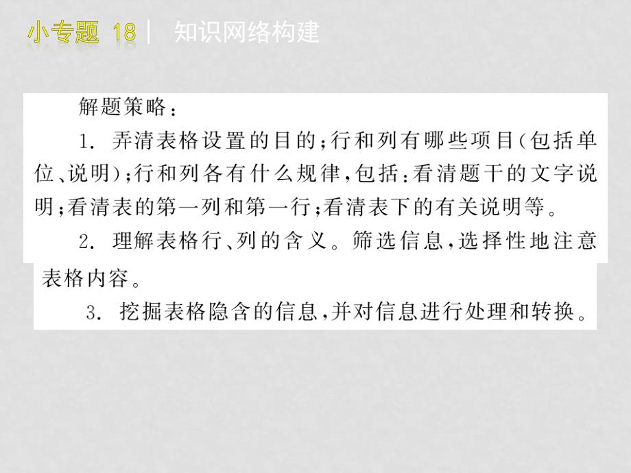 高三生物重要题型解题指导专题：表格类试题题型课件全国通用_第3页