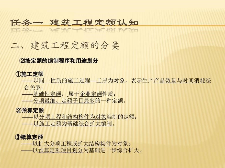 任务一建筑工程定额认知任务二预算定额任务三计价定额任_第5页