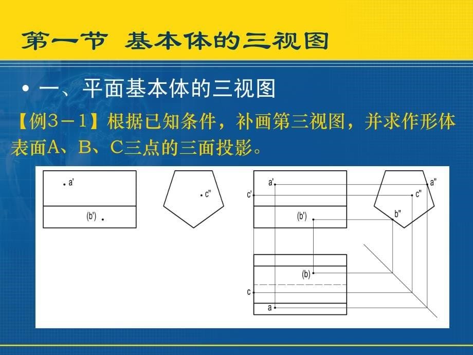 机械制图 基本体的三视图以及截交线和相贯线的画法_第5页