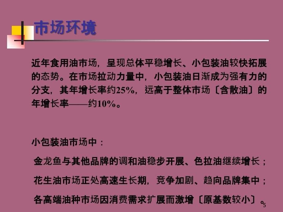 嘉里粮油小包装花生油市场变化中的产品与品牌模板ppt课件_第5页