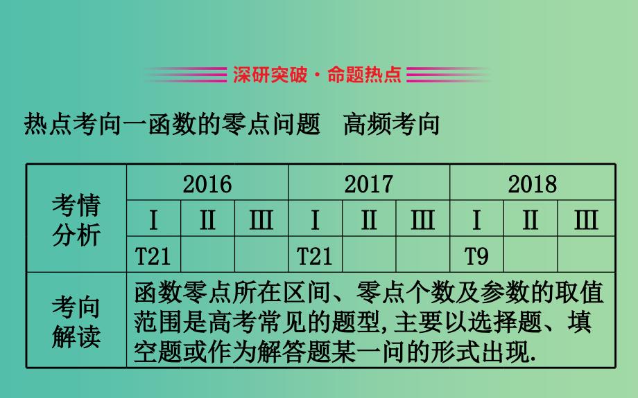 2019届高考数学二轮复习 第二篇 专题通关攻略 专题8 函数与导数 2.8.2 函数与方程及函数的应用课件.ppt_第2页