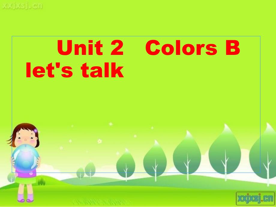 人教PEP小学英语三年级上册Unit 2 Colors B let39;s talk课件_第1页