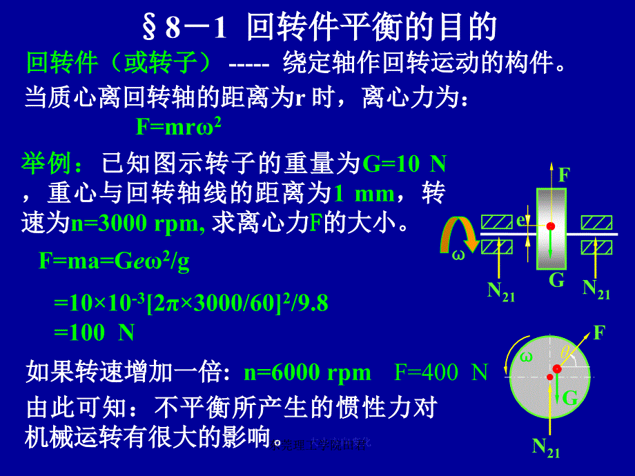 机械设计基础第8章回转件的平衡课件_第2页