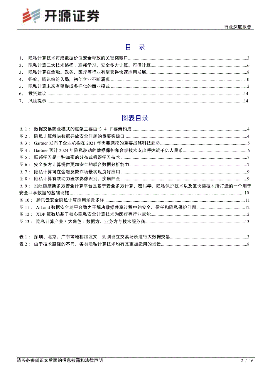 隐私计算行业报告：联邦学习、安全多方计算、可信计算_第1页