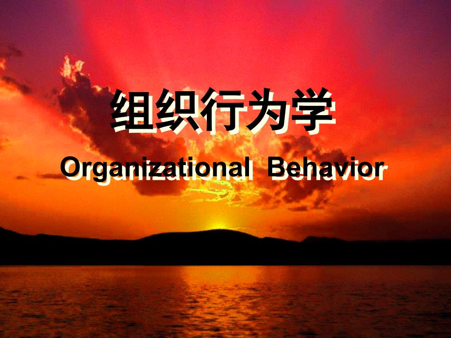 组织行为学OrganizationalBehavior_第1页