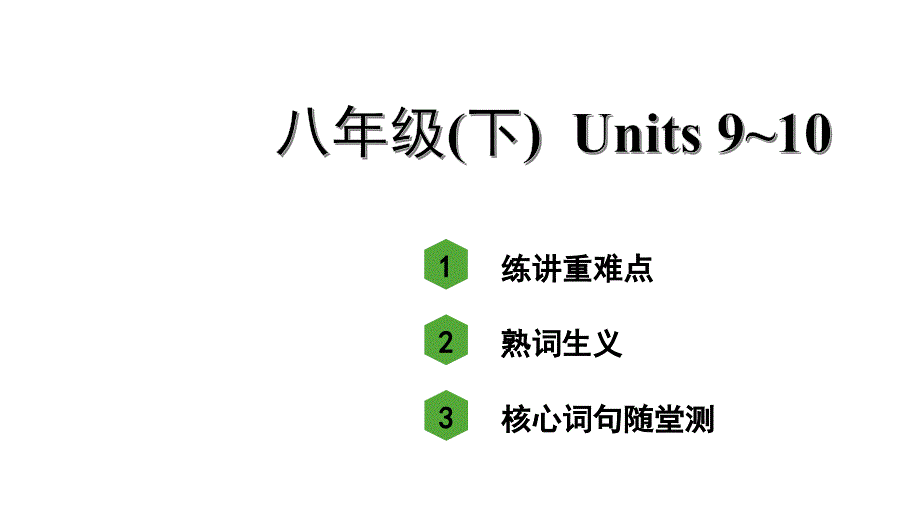 人教版中考英语知识点复习——八年级(下)Units-9~10课件_第1页