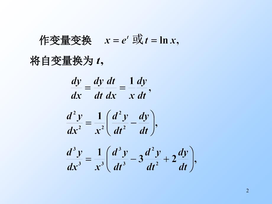 欧拉方程解法PowerPoint 演示文稿_第2页