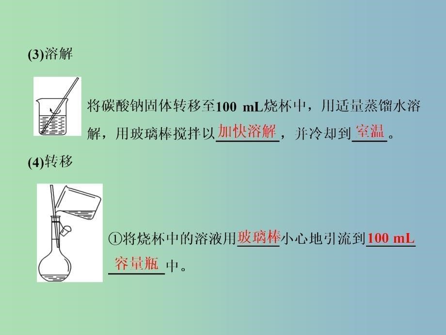 高中化学专题1化学家眼中的物质世界第二单元研究物质的实验方法第4课时溶液的配制及分析课件苏教版.ppt_第5页