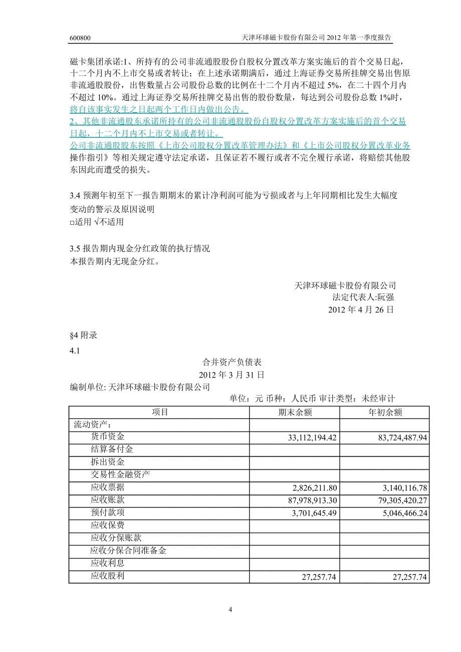 600800ST磁卡第一季度季报_第5页