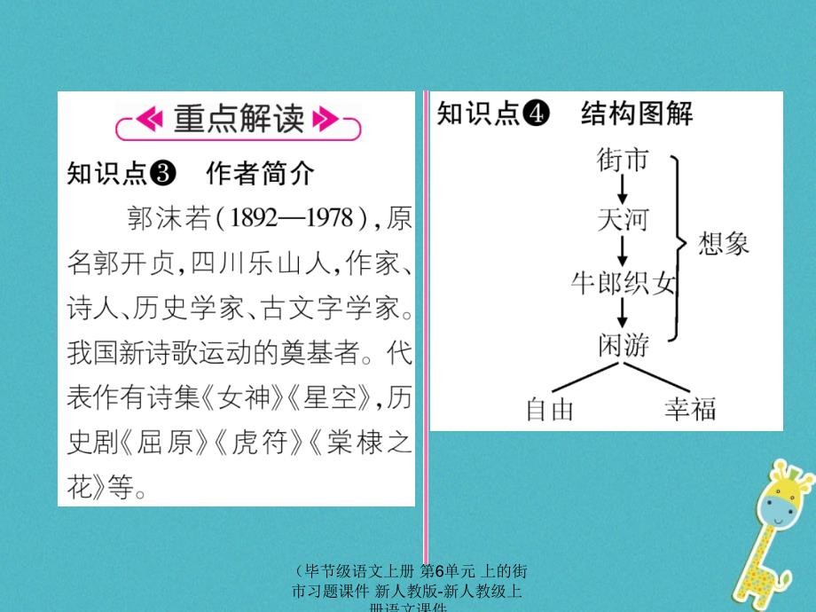 语文上册第6单元上的街市习题课件_第3页