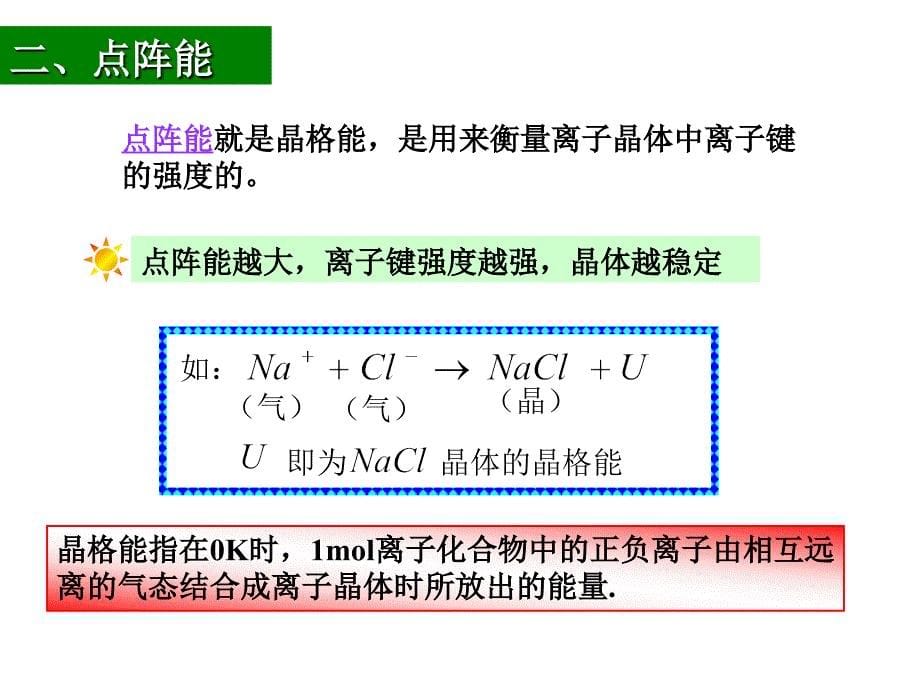 结构化学课件：5-5 离子键和离子晶体_第5页