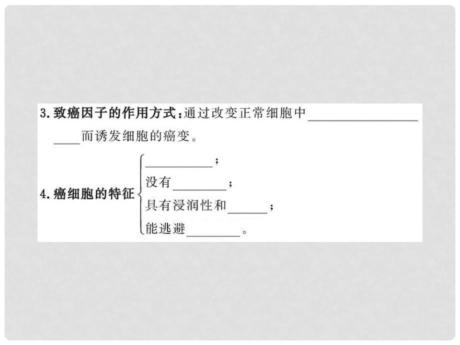 高中生物课时讲练通配套课件 5.3《关注癌症》 苏教版必修1_第5页