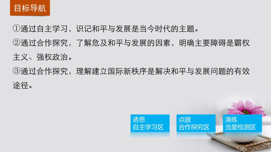 高中政治 9.1 和平与发展 时代的主题 新人教版必修2_第3页