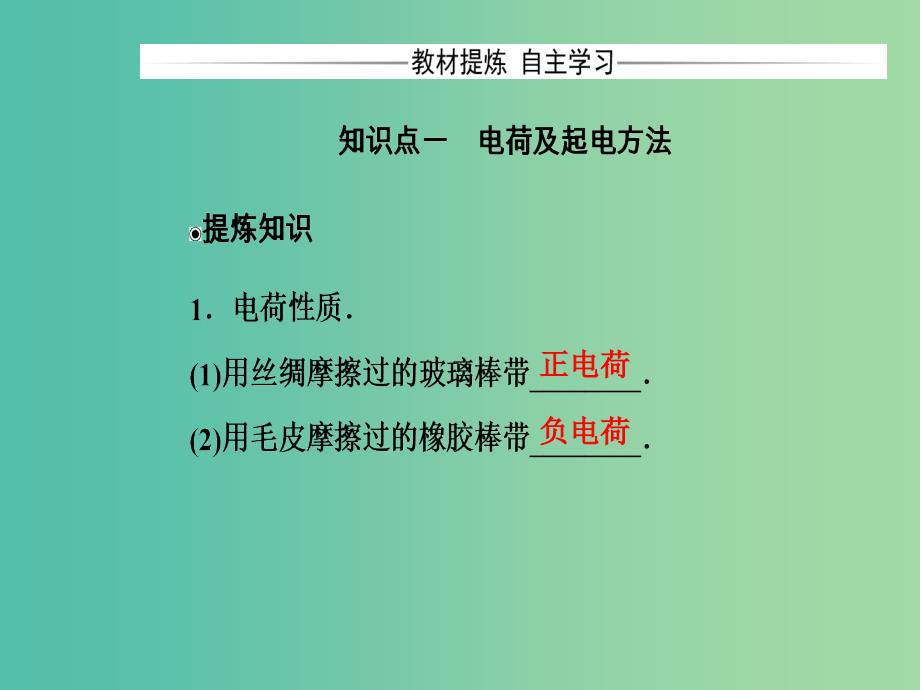 高中物理 第一章 电场 第一节 认识静电课件 粤教版选修3-1.ppt_第4页