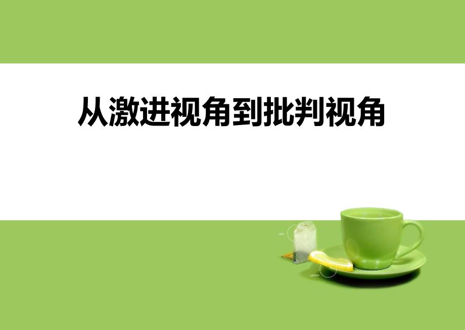 从激进视角到批判视角.ppt_第1页