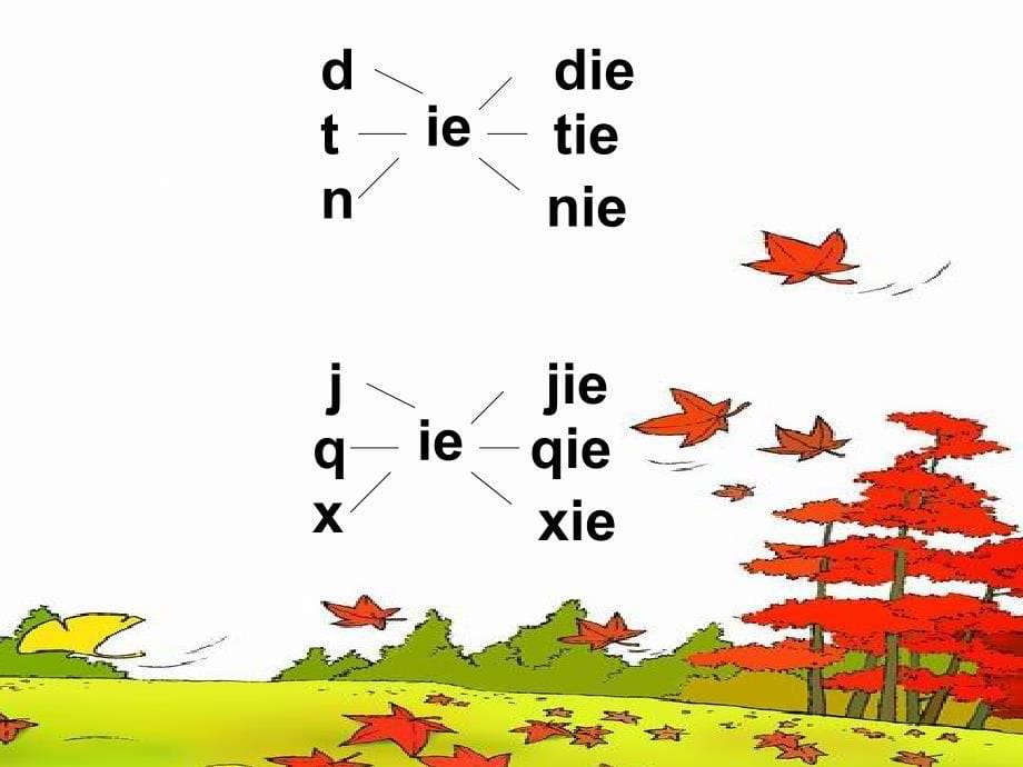 人教版一年级上册第十一课ie_ue_er课件_第5页