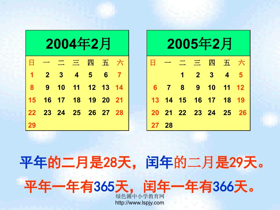 平年闰年课件_第4页