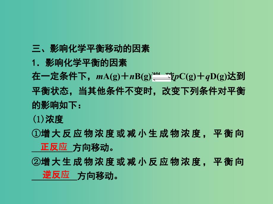 高考化学第一轮总复习 第七章 化学反应速率和化学平衡（第21课时）课件.ppt_第4页