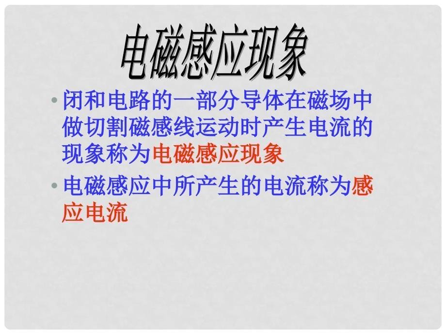 山东省临沂市蒙阴县第四中学九年级物理全册 18.2 科学探究 怎样产生感应电流课件1 （新版）沪科版_第5页