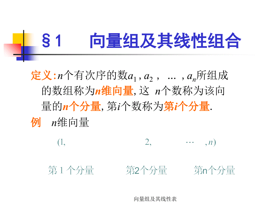 向量组及其线性表课件_第2页