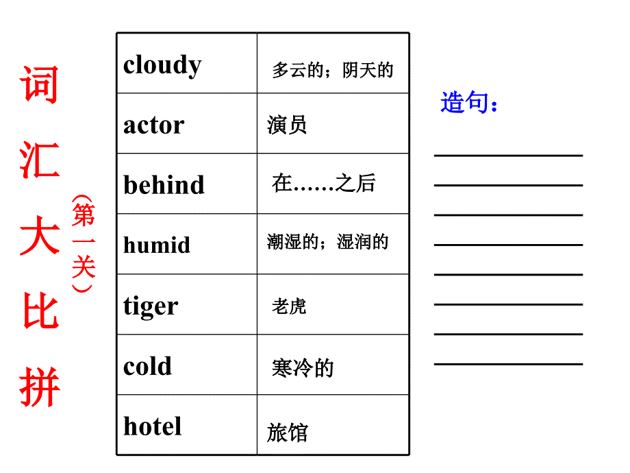 七年级英语下册unit1-6复习课件_第4页