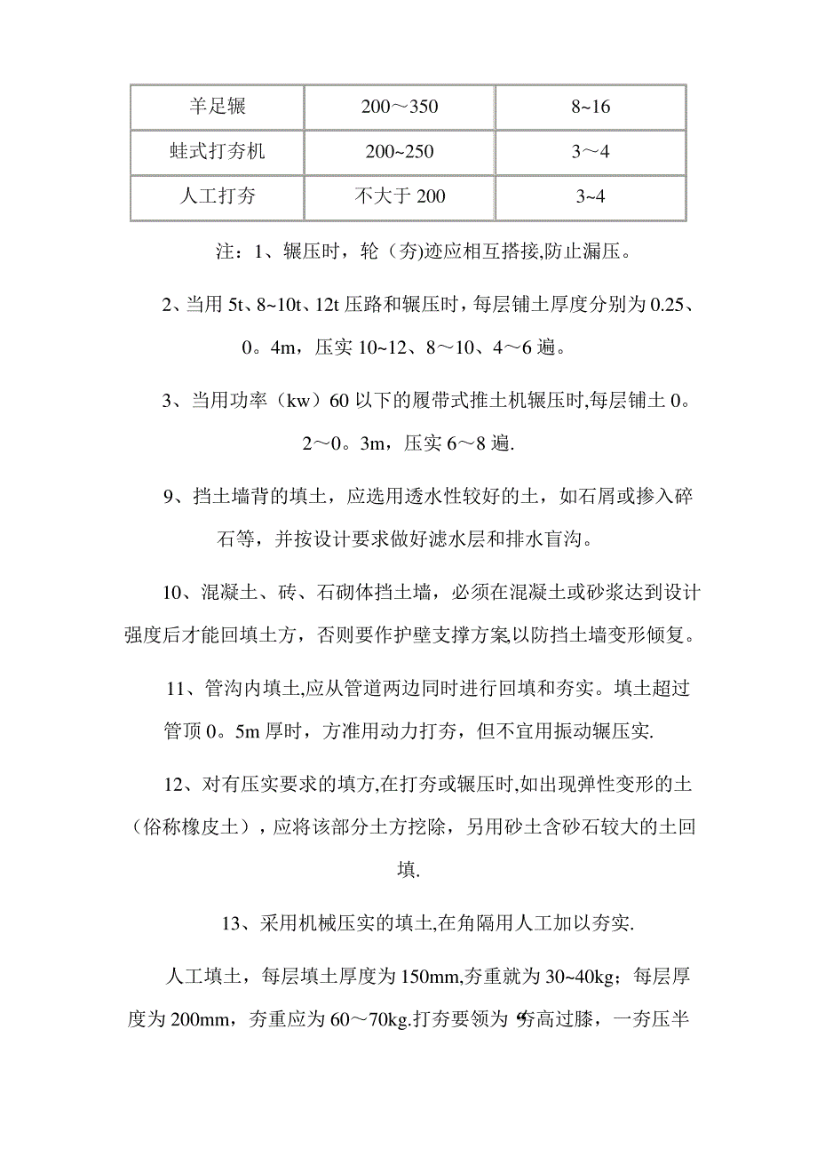 土方回填施工规范回填土施工工艺_第4页