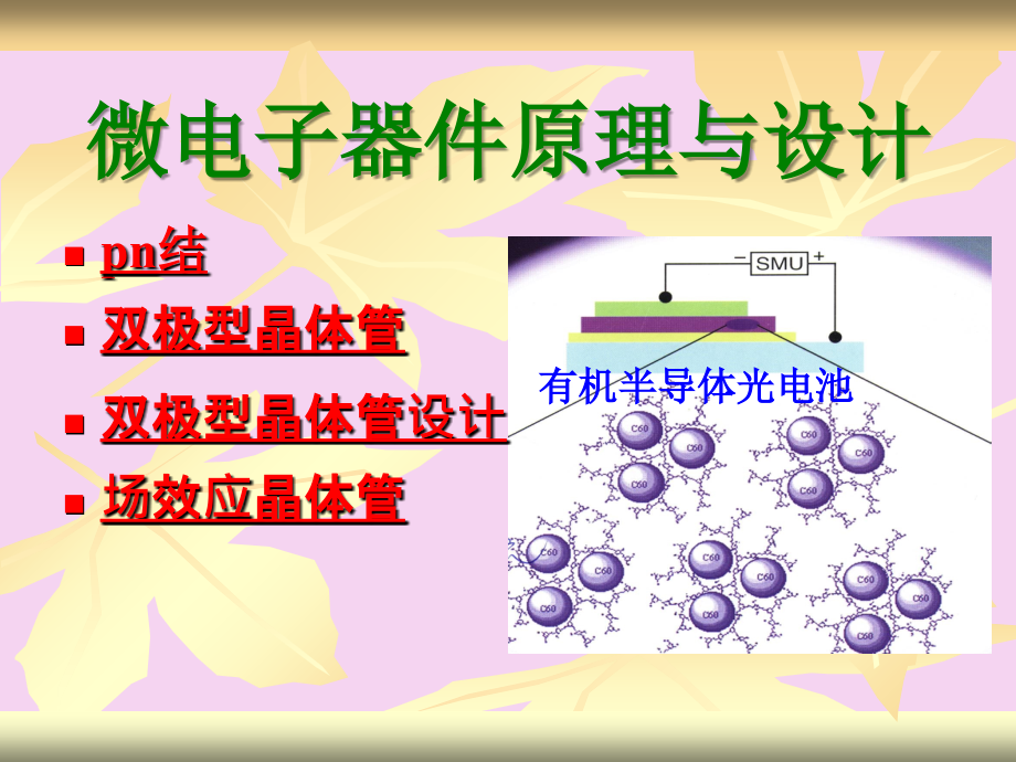 微电子器件原理与设计1ppt课件_第1页