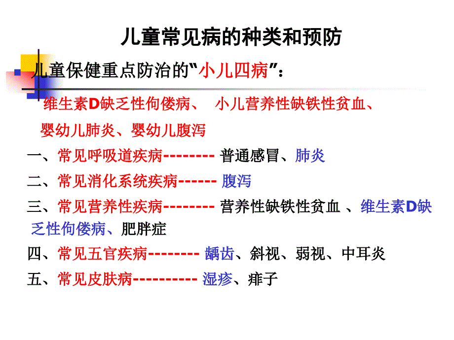 儿童常见病的防治(xuexiao)_第2页