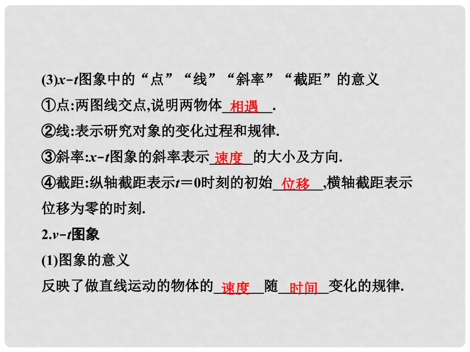 高考物理大一轮精讲（夯实必备知识+精研疑难要点+提升学科素养）1.3 运动图象 追及与相遇问题课件_第4页