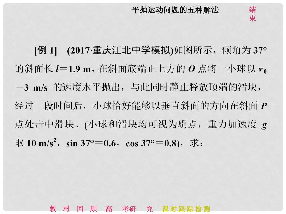 高考物理二轮复习 第三章 曲线运动 高考研究（一）平抛运动问题的五种解法课件_第3页