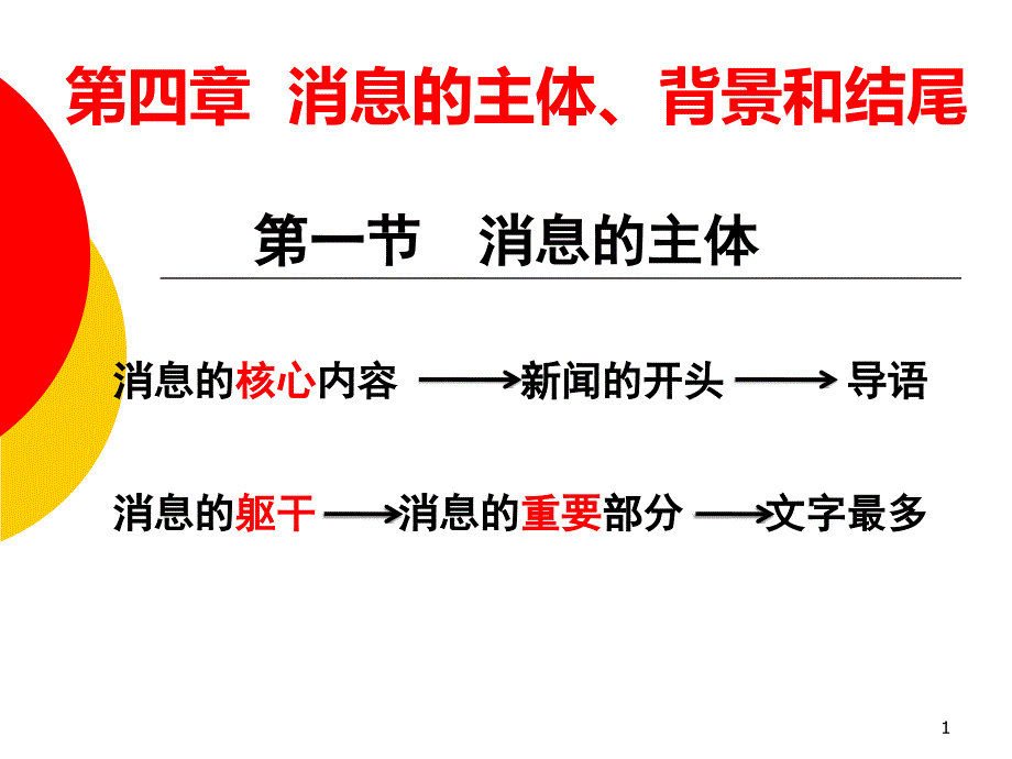 主体背景和结尾是消息的展开ppt课件_第1页