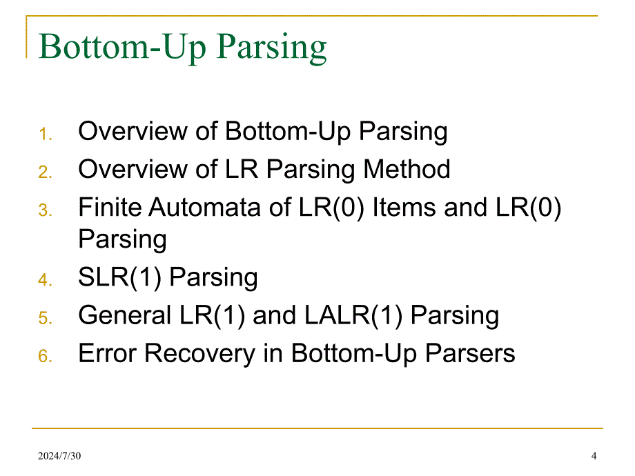 编译原理教学课件：Chapter 5 - Bottom-Up Parsing_第4页