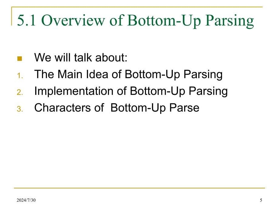 编译原理教学课件：Chapter 5 - Bottom-Up Parsing_第5页