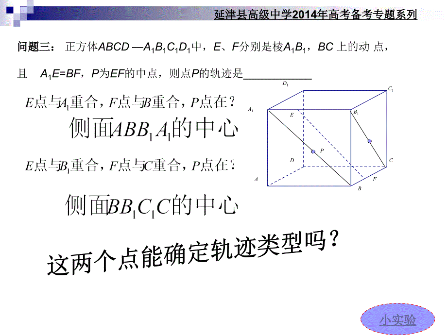 立体几何中的动点问题解题策略_第4页