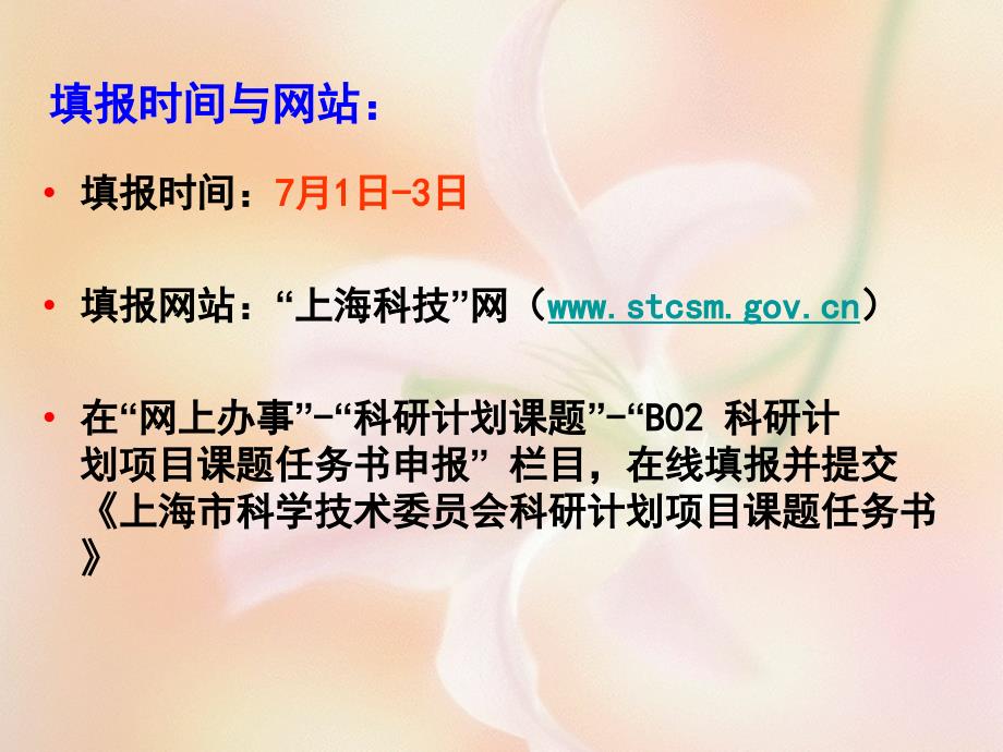 上海市自然科学基金课题任务书填写注意事项课件_第3页