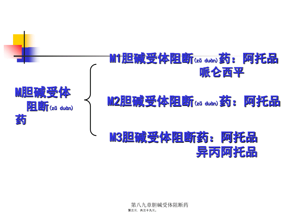 第八九章胆碱受体阻断药课件_第3页